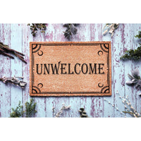 Doormat Unwelcome Welcome Mat Funny Doormat Front Porch Unique Gift Moving Gift Door Mat 5360zz