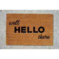 Doormat Well Hello There Welcome Mat Funny Doormat Front Door Outside Doormat Door Mat Front Porch Funny Gift First House Gift 5225zz