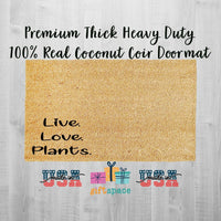 Doormat Live Love Plants Welcome Mat Shower Gift Funny Door Mat Front Porch Plant Decor Door Mats Cactus Succulent 3252zz