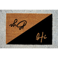 Doormat Hi, Bye Welcome Mat Funny Doormat Rug House Warming Front Door Funny Gift Cute Doormat 5341zz