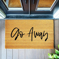 Doormat Go Away Coir Mat Cute Doormat Outdoor Doormat Funny Gift First House Gift Welcome Mat Funny 4108zz