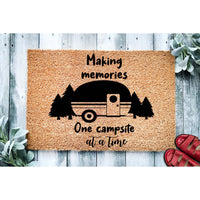 Doormat Making Memories One Campsite At A Time First House Gift Home Gifts Best Gift For Funny Gifts Home Doormat 3082zz