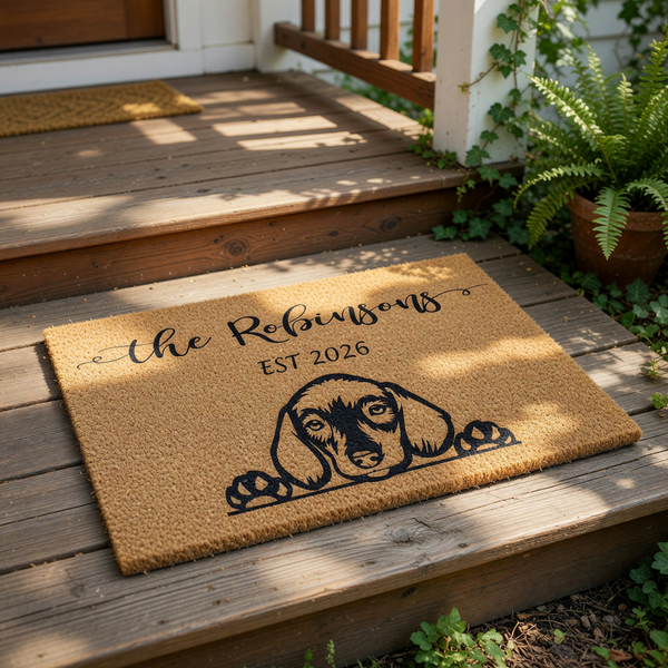 doormat, doormats, funny doormat, funny doormats, welcome mat, door mat, personalized doormat, new home gift, housewarming gift, Dog Lover Gift, dachshund gift, pet lover gift, mothers day gift