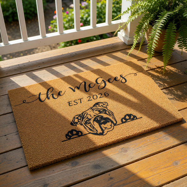 doormat, doormats, funny doormat, funny doormats, welcome mat, door mat, housewarming gift, New Home Gift, Dog Lover Gift, Personalized Doormat, dog door mat, custom door mat, dog welcome mat