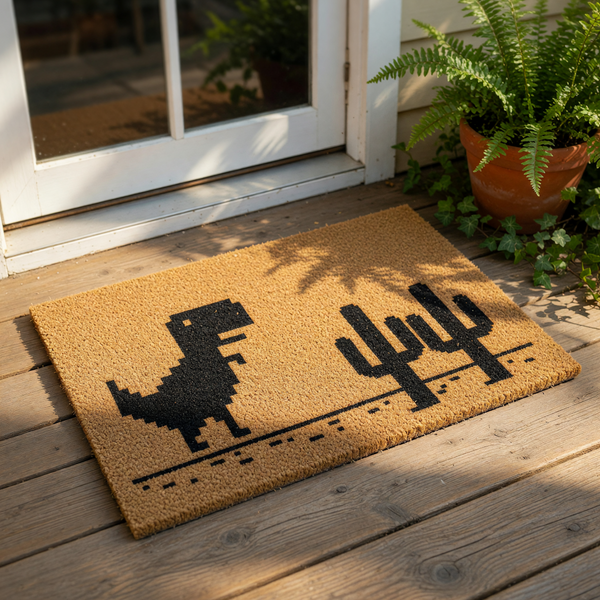 doormat, doormats, funny doormat, funny doormats, welcome mat, door mat, Dinosaur Doormat, Housewarming Gift, new home gift, Dinosaur Rug, Dinosaur Mat, Dinosaur Door Mat, Wedding Gift