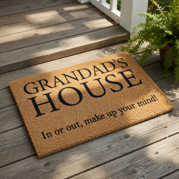 doormat, doormats, funny doormat, funny doormats, welcome mat, door mat, personalized doormat, custom doormat, grandparent gift, housewarming gift, grandparents gift, custom welcome mat, custom door mat