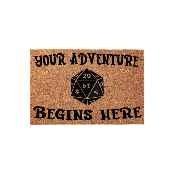Your Adventure Begins Here Doormat