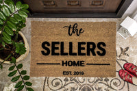Personalized Last Name Doormat