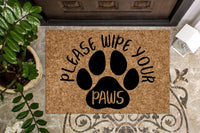 Please Wipe Your Paws Doormat
