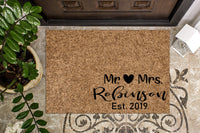 Mr & Mrs Custom Doormat