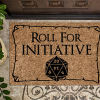 Roll For Initiative Door Mat