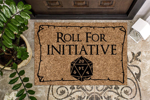 Roll For Initiative Door Mat