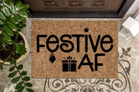 Festive AF Christmas Doormat