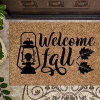 Welcome Fall Lantern Door Mat Fall Doormat