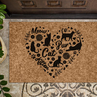Cat Heart Doormat