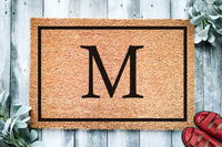 Simple Monogram Door Mat | Wedding Gift | Custom Doormat | Family Monogram Personalized Doormat | Closing Gift | Welcome Mat | Front Door