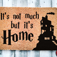Its Not Much But Its Home | HP | Geek Chic Doormat | Nerdy Housewarming Gift | Doormat Closing Gift | Welcome Doormat | Home Decor