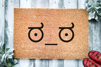 Look of Disapproval ಠ_ಠ | Funny Unicode Meme Doormat | Welcome Mat | Funny Door Mat | Funny Gift | Home Doormat | Funny Rug | Front Door Rug