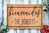 Bienvenidos Welcome Doormat
