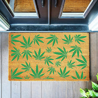 Weed 420 Welcome Mat Funny Doormat Front Porch Rug Door Mat Cute Funny Mat Home Decor First House Gift MJ 5036**
