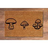 Doormat Mushrooms Welcome Mat Funny Doormat New Home Gift Funny Mat Outdoor New Homeowner Moving Gift Doormat Front Porch Decor 5126zz - Made in Florida
