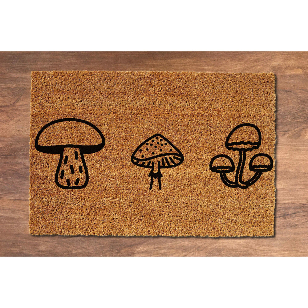 Doormat Mushrooms Welcome Mat Funny Doormat New Home Gift Funny Mat Outdoor New Homeowner Moving Gift Doormat Front Porch Decor 5126zz - Made in Florida