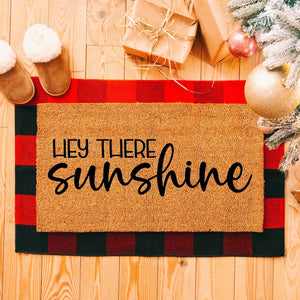 Doormat Hey There Sunshine Welcome Mat Funny Gift  Doormat Cute Doormat Door Mat Front Door Mat House Gift 4111*
