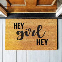 Doormat Hey Girl Hey - Cute Doormat - Welcome Mat - Funny Door Mat - Cute Gift - Home Doormat - Gift For Her - Girlfriend Gift 1397zz - Made in Florida
