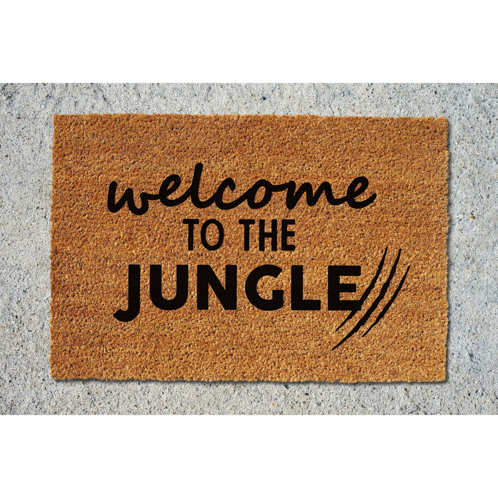 Doormat Welcome To The Jungle Welcome Mat Funny Doormat Door Mat Funny Mat Front Porch Funny Gift Unique Gift Funny 5203zz