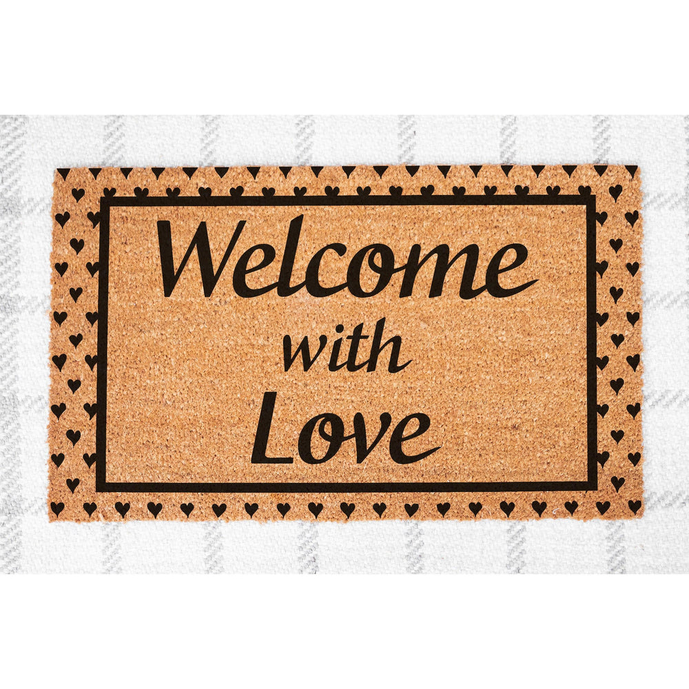 Doormat Doormat Welcome With Love Welcome Mat Funny Doormat House Warming Home Decor Out Door Front Porch Cute Doormat 5323zz