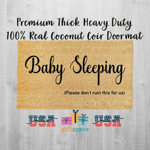 Doormat Baby Sleeping Please Don't Ruin It For Us Funny Doormat New Parents Gift Baby Shower Cute Doormat Home Decor Front Door Mom 3233zz