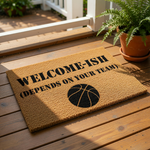 doormat, doormats, funny doormat, funny doormats, welcome mat, door mat, Housewarming Gift, basketball doormat, basketball gift, New Home Gift, sports fan gift, welcome doormat, funny door mat
