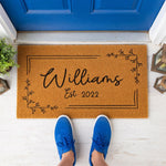 doormat, doormats, funny doormat, funny doormats, welcome mat, door mat, housewarming gift, custom doormat, last name doormat, new home gift, personalized doormat, wedding gift, custom welcome mat