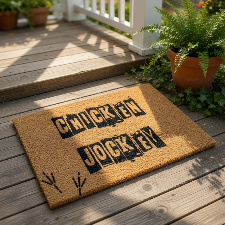 doormat, doormats, funny doormat, funny doormats, welcome mat, door mat, chicken lover gift, funny welcome mat, housewarming gift, welcome doormat, new home gift, gift for farmer, funny door mat