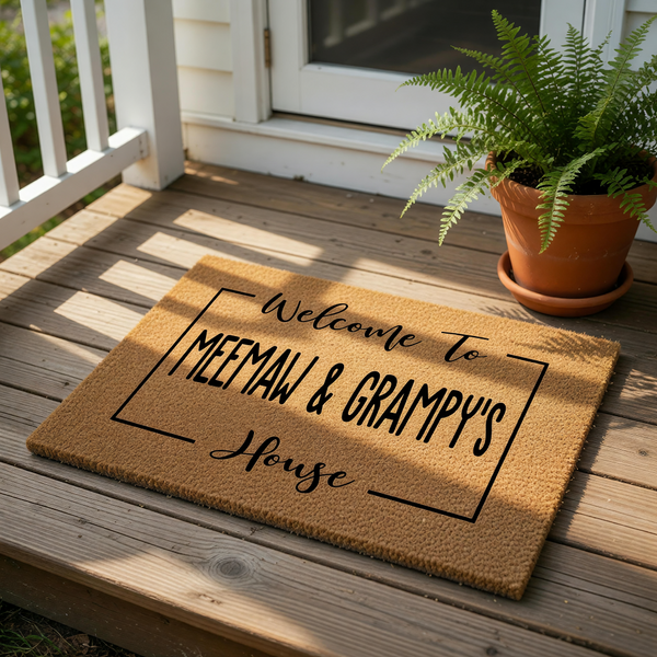 doormat, doormats, funny doormat, funny doormats, welcome mat, door mat, Personalized Doormat, custom doormat, Grandparents Gift, Housewarming Gift, grandparent gift, personalized mat, custom welcome mat