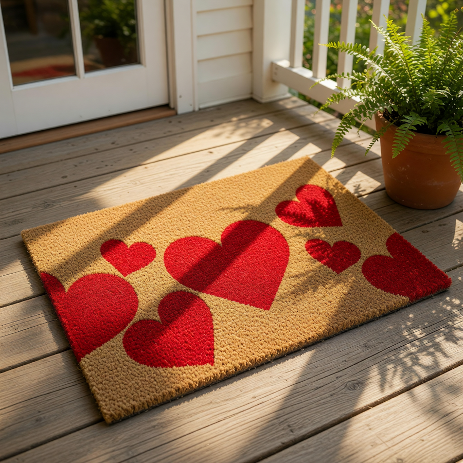 doormat, doormats, funny doormat, funny doormats, welcome mat, door mat, Heart Doormat, cute doormat, valentines doormat, front door mat, love doormat, Welcome Doormat, coir doormat
