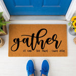 doormat, doormats, funny doormat, funny doormats, welcome mat, door mat, Housewarming Gift, New Home Gift, Gather Doormat, Front Door Mat, Coir Doormat, closing gift, custom doormat