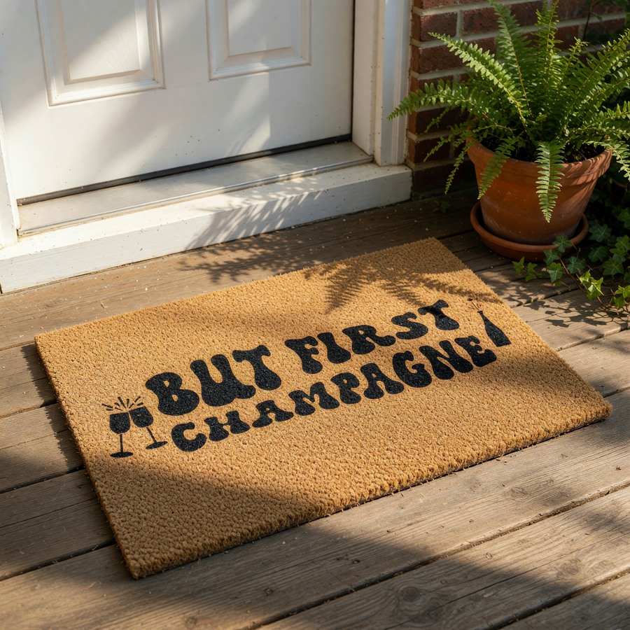 doormat, doormats, funny doormat, funny doormats, welcome mat, door mat, housewarming gift, cute doormat, champagne doormat, New Home Gift, funny door mat, custom doormat, personalized doormat