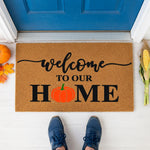 doormat, doormats, funny doormat, funny doormats, welcome mat, door mat, pumpkin doormat, fall doormat, fall welcome mat, fall pumpkin doormat, fall door mat, seasonal doormat, thanksgiving mat
