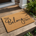 doormat, doormats, funny doormat, funny doormats, welcome mat, door mat, housewarming gift, new home gift, Closing Gift, welcome doormat, entryway doormat, you belong here mat, housewarming present