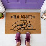 doormat, doormats, funny doormat, funny doormats, welcome mat, door mat, housewarming gift, personalized doormat, pug doormat, Dog lover gift, new home gift, custom personalized, welcome mat rug