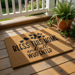 doormat, doormats, funny doormat, funny doormats, welcome mat, door mat, housewarming gift, Front Door Mat, welcome doormat, Coir doormat, bless this home, New Home Gift, Christian Gift