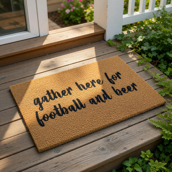 doormat, doormats, funny doormat, funny doormats, welcome mat, door mat, football doormat, housewarming gift, football lover gift, Football Gift, football fan gift, Coir Doormat, funny welcome mat