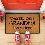 doormat, doormats, funny doormat, funny doormats, welcome mat, door mat, grandma gift, housewarming gift, custom doormat, Personalized Doormat, Gift for Grandma, mothers day gift, grandma doormat