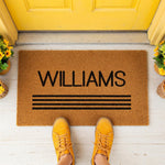 Personalized Custom Doormat, Last Name Door Mat, Welcome Mat, Entry Way, Williams, Front Door, Housewarming Gift