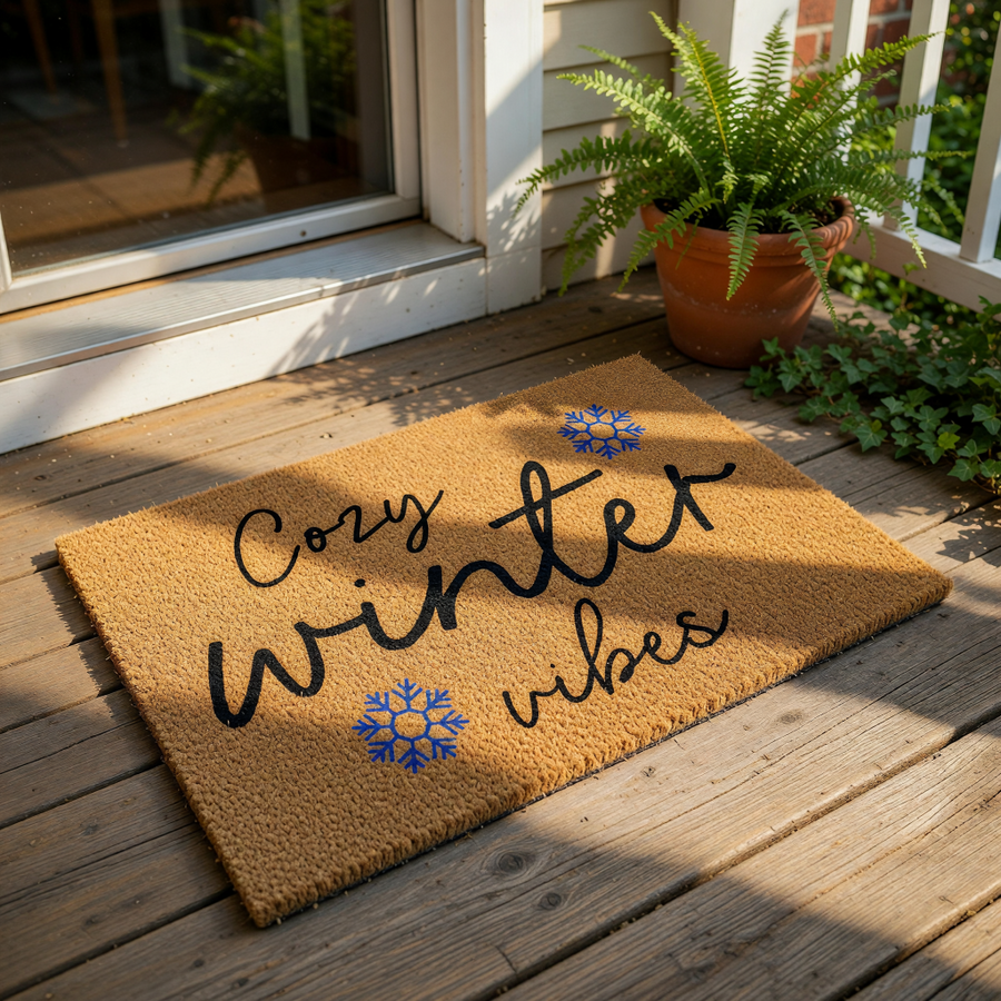 doormat, doormats, funny doormat, funny doormats, welcome mat, door mat, Winter Doormat, Christmas Doormat, holiday doormat, christmas gift, holiday decor, welcome doormat, Snowflake Doormat