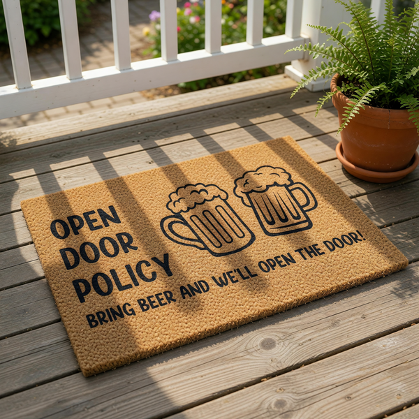 doormat, doormats, funny doormat, funny doormats, welcome mat, door mat, housewarming gift, funny welcome mat, beer lover gift, beer doormat, New Home Gift, closing gift, funny gift