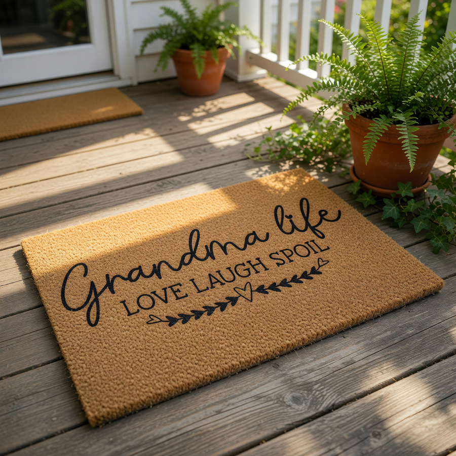 doormat, doormats, funny doormat, funny doormats, welcome mat, door mat, Grandma Doormat, Grandma Gift, custom doormat, Housewarming Gift, mothers day gift, gift for grandma, personalized doormat