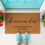 a close up of a door mat with measurements