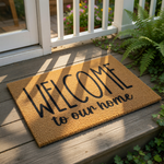 doormat, doormats, funny doormat, funny doormats, welcome mat, door mat, Welcome to Our Home, Housewarming Gift, New Home Gift, front door mat, Welcome Doormat, Home Doormat, Closing Gift